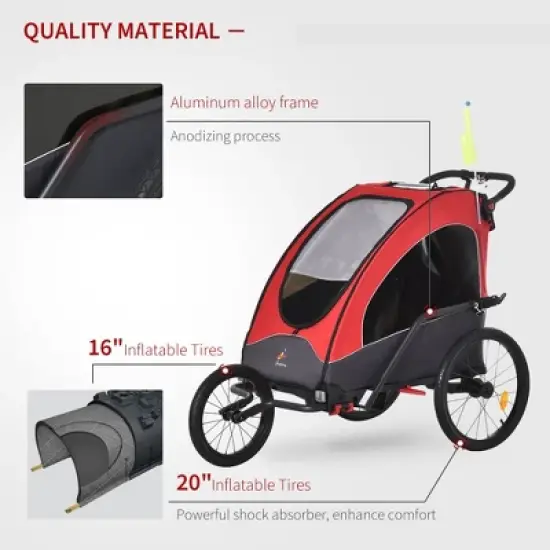 Dexmalle Bike Trailer for Kids image {4}