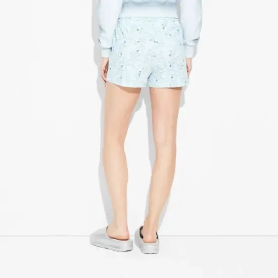 Women's Bluey Graphic Lounge Shorts - Blue image {1}