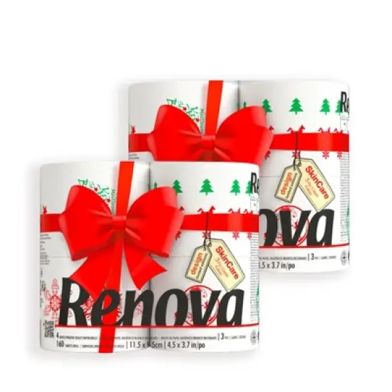 Roll-Lux Christmas Toilet Paper - 3 Ply - 160 Sheets per Roll - Festive and Fun Bathroom Essential for the Holidays image {9}