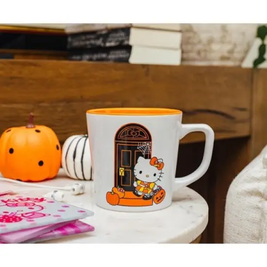 Silver Buffalo Sanrio Hello Kitty Pumpkins Ceramic Latte Mug | Holds 17 Ounces image {2}