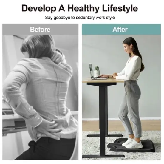 Costway Portable Anti-Fatigue Standing Mat W/Massage Points Diverse Terrain Home Office image {5}