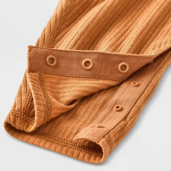 Baby Adaptive Side Snap Pants - Cat & Jack&trade; Brown image {3}