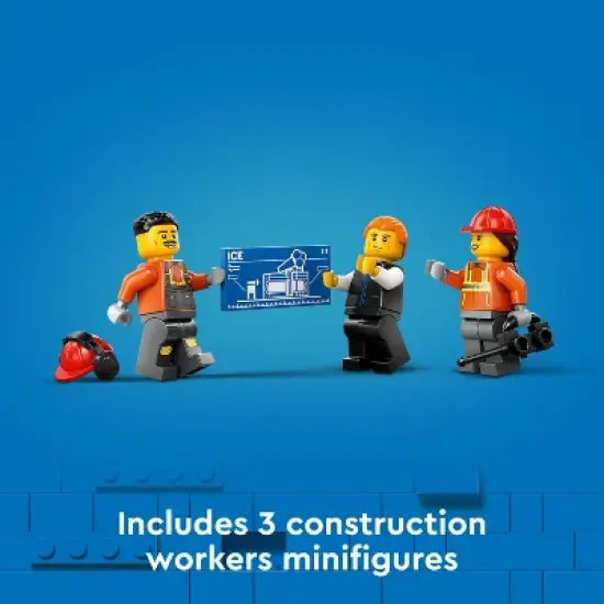 LEGO City Yellow Construction Excavator Toy Digger 60420 image {5}