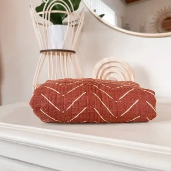 Itzy Ritzy Muslin Breastfeeding Boss Nursing Cover - Rust image {5}