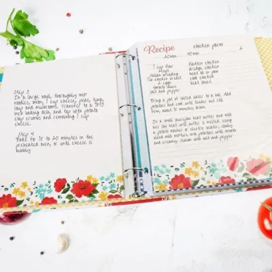 LotFancy Recipe Binder 8.5"x11", 40 Recipe Cards Blank Kitchen Cookbook Binder Organizer Kit image {8}