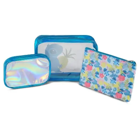 Lilo and Stitch 3 Piece Cosmetic Case Set - Blue image {6}