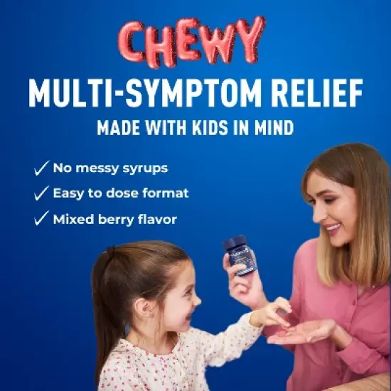 Mucinex Kids' Mighty Chews CCF - Night Chewables - Acetaminophen, Dextromethorphan - 16ct image {3}