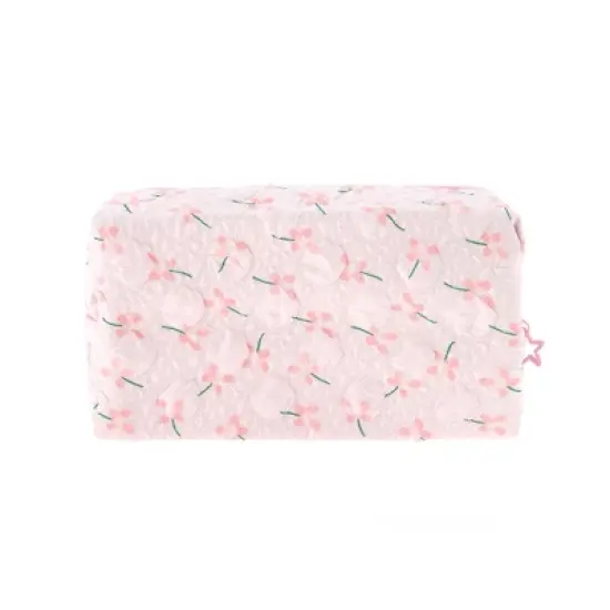 Unique Bargains Floral Pillow Shape Makeup Bag 1 Pc image {6}