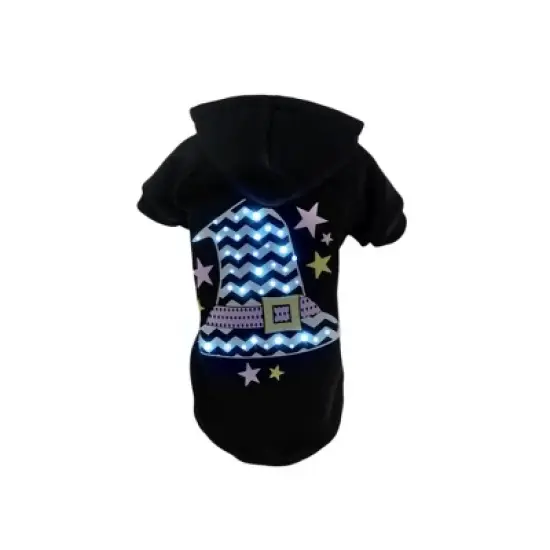 Pet Life LED Magical Hat Hooded Dog Costume Sweater with Included Batteries image {8}