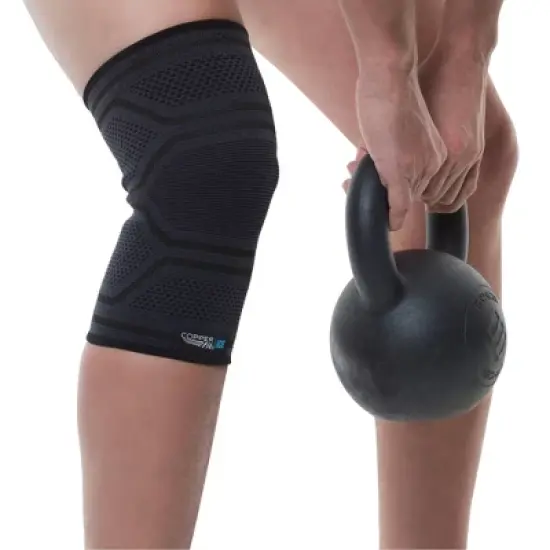 Copper Fit ICE Knee Sleeve Infused with Cooling Action & Menthol - S/M image {1}