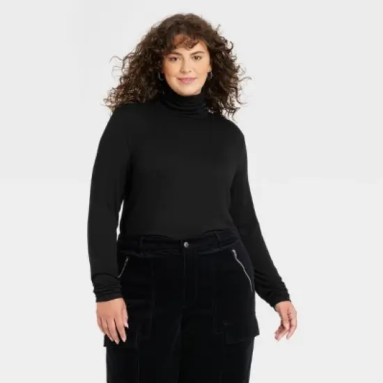 Women's Long Sleeve Mock Turtleneck T-Shirt - Universal Thread&trade; image {3}