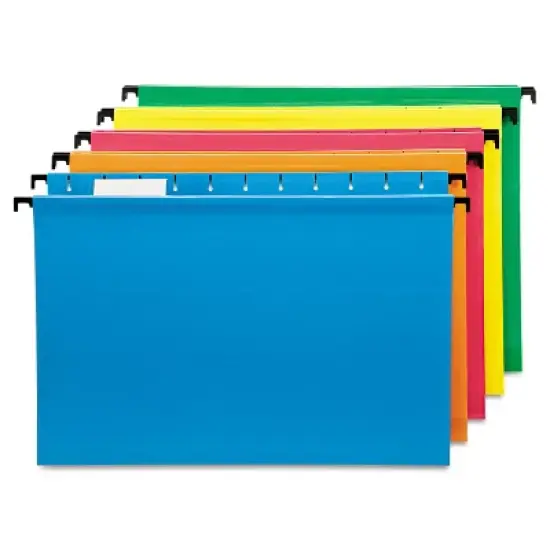 Pendaflex Poly Laminate Hanging Folders 1/5 Tab Legal Assorted 20/Box 615315ASST image {8}