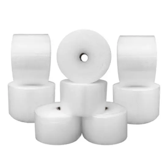 UOFFICE Bubble Roll Small 1400' x 12" Wide, with 3/16" Small Bubbles (8 Rolls 175' Each) image {2}
