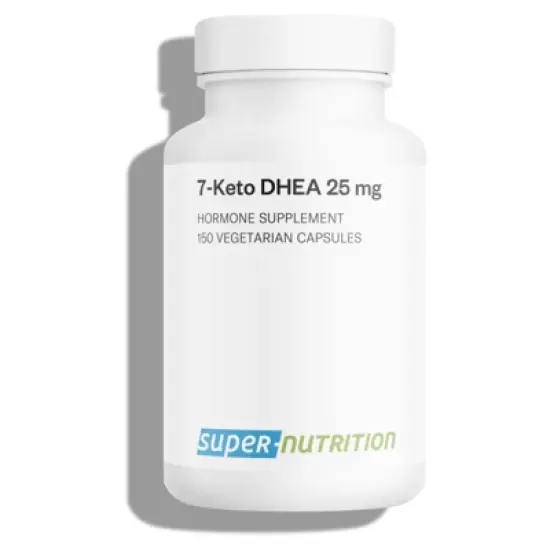 SuperSmart 7-Keto DHEA 25mg - Advanced DHEA Metabolite Supplement | Non-GMO & Gluten Free - 150 Vegetarian Capsules image {1}