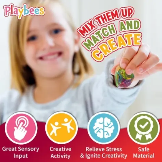 Playbees Glitter Mini Putty 48PK image {3}