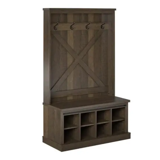 Marlette Entryway Bench with Hall Tree - Room & Joy image {11}