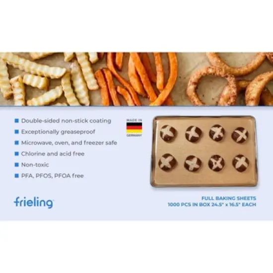 Frieling Parchment paper, full sheets, 1000 pcs per box, 24.5" x 16.5" ea. image {6}