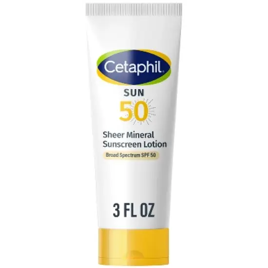 Cetaphil Sheer Mineral Sunscreen Face & Body SPF 50 - 3 fl oz image {8}