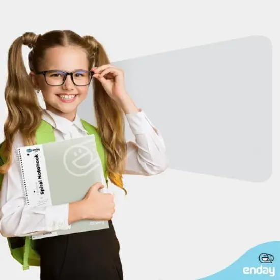 Enday 1-Subject Wide Ruled Spiral Notebook - 70 Sheets image {1}