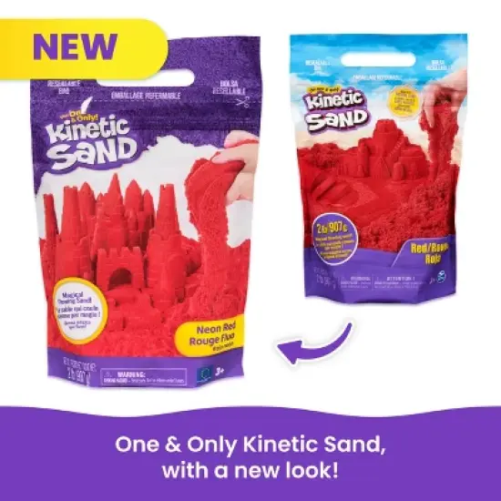 Kinetic Sand 2lb Bag Red image {3}