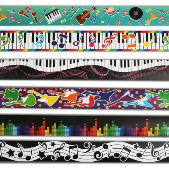 Bright Creations 78-Piece Music Note Bulletin Board Borders, Welcome Back to School (6 Designs, 13 Stripes each) image {8}