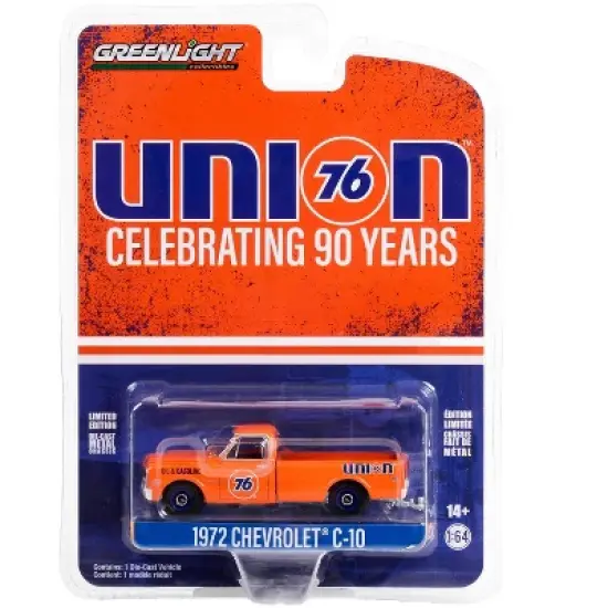 1972 Chevrolet C-10 Truck Orange "Union 76 Celebrating 90 Years" "Anniversary Collection" 1/64 Diecast Model Car by Greenlight image {2}