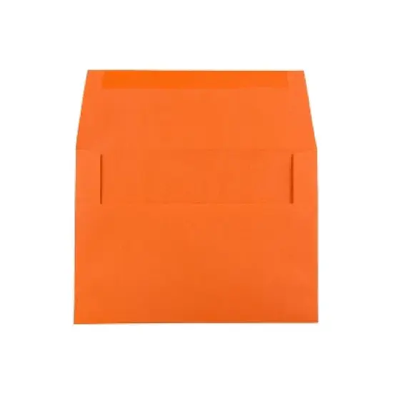 JAM Paper A6 Colored Invitation Envelopes 4.75 x 6.5 Orange Recycled 15905 image {1}
