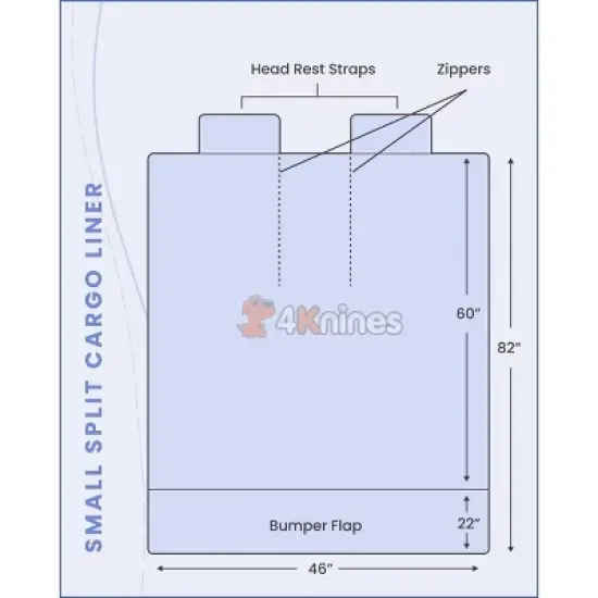 4Knines SUV Cargo Liner for Fold Down Seats image {9}