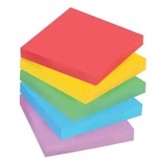 Post-it 5pk 3" x 3" Super Sticky Notes 45 Sheets/Pad - Marrakesh Collection: Multicolor Office Supplies, Art & Design image {12}