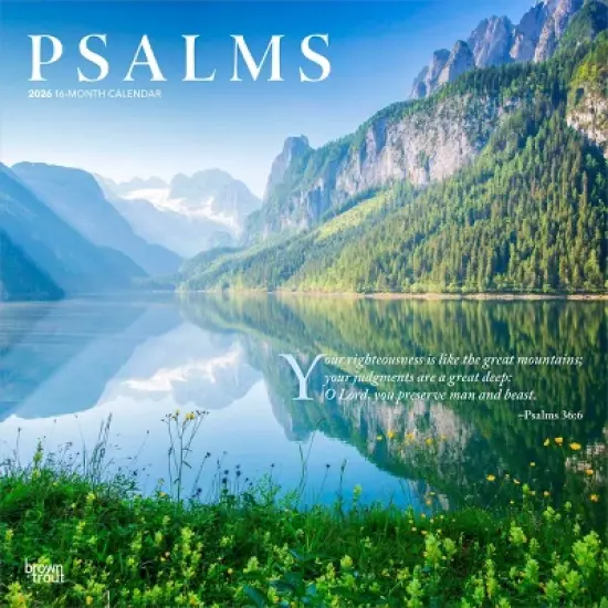 BrownTrout Psalms 2026 12"x24" Hanging Square Wall Calendar Plastic-Free image {9}