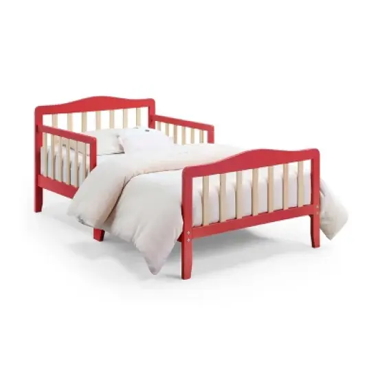 Olive & Opie Twain Toddler Bed - Coral/Natural image {3}