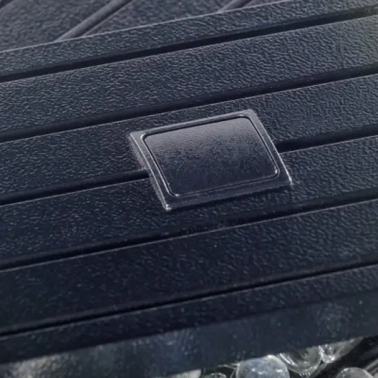 Garden Comfort Rectangle Steel Outdoor Fire Pit Table Hammered Black image {6}