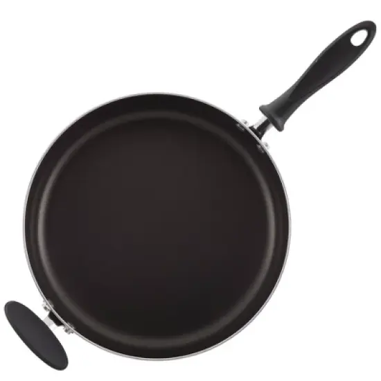 Farberware Reliance 6qt Covered Saute Pan with Helper Handle Black image {8}