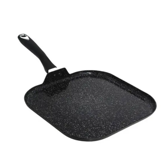 IMUSA 11" Ceramic Bistro Square Griddle Black: Pancake & Tortilla Stovetop Griddle, Aluminum, Hand Wash image {7}