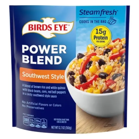 Birds Eye Steamfresh Frozen Southwestern Style Protein Blend - 12.7oz image {5}