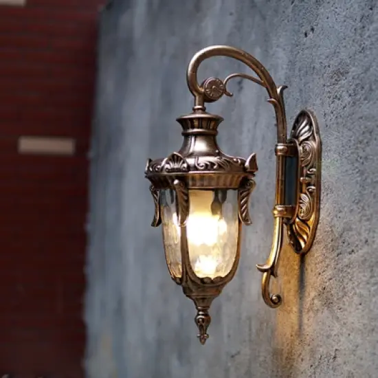 YIYIBYUS Waterproof and Antirust Outdoor Wall Lamp Glass Shade image {2}