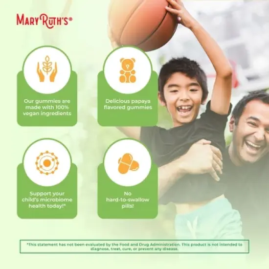MaryRuth's Kids Fiber Gummies, Papaya, 60 ct image {5}