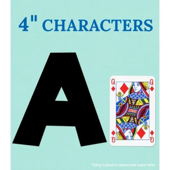 Carson Dellosa Education 4in Black Combo Pack Bulletin Board Letters (219 pieces) image {2}