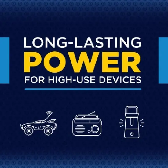 Rayovac High Energy D Batteries 4pk - Alkaline Battery: Household Single-Use image {3}