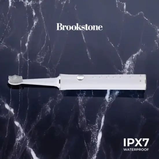 Brookstone Sonic Electric Toothbrush - 5 Modes, 2-Min Timer, Deep Clean for Teeth & Gums image {4}