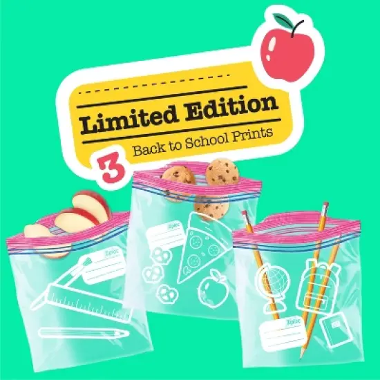 Ziploc Quart Food Storage Bags - 48 ct - Target Exclusive Back to School Designs image {3}