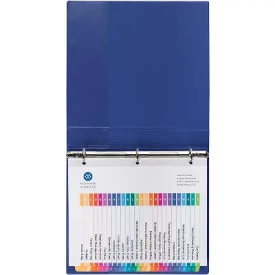 Avery Eco-Friendly Ready Index A-Z Dividers for 3 Ring Binders, 26-Tab Sets, Multicolor, 2 Binder Divider Sets (01739) image {7}
