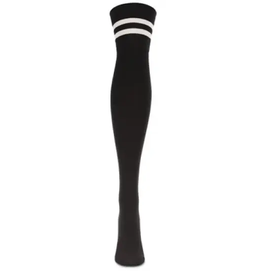 Memoi Top Stripe Cashmere Blend Over The Knee Warm Socks image {1}