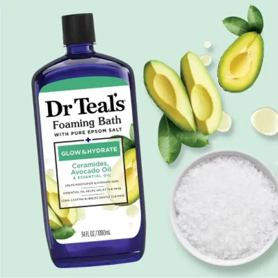 Dr Teal's Glow & Hydrate Essential Oils Foaming Bath Soak - 34oz image {4}