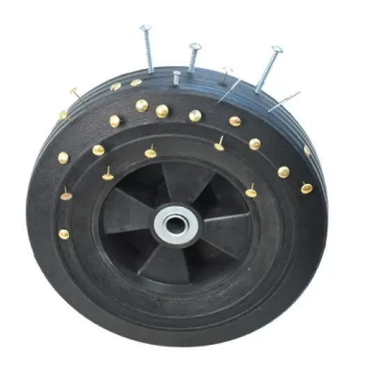 SKRAN Solid Wheels Large-Capacity mesh Steel Garden Trolley with Detachable Side Without Inflatable Tires,The Load can Reach 1100 pounds image {4}