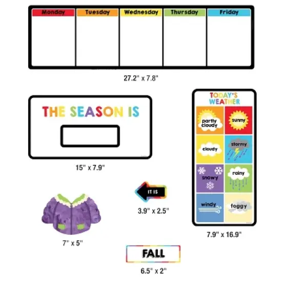 Carson Dellosa Education Weather Bulletin Board Set, Grade PK-2 (56 pieces) image {3}
