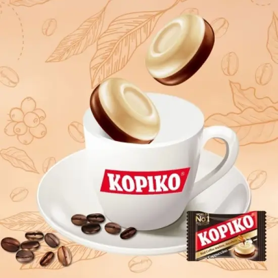 Kopiko Cappuccino Candy Real Coffee Hard Candy 28.2Oz. (800 G.) image {5}