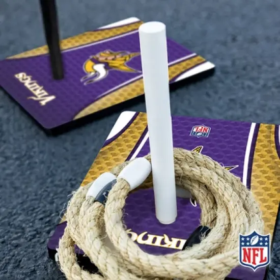 NFL Minnesota Vikings Solid Wood Quoits Toss Game image {7}