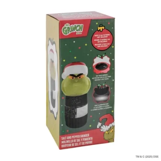 Uncanny Brands Dr. Seuss Grinch Salt and Pepper Mill Grinder image {5}