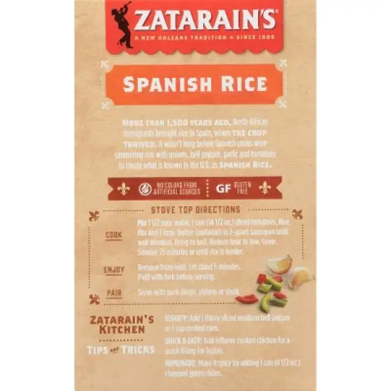 Zatarain's Spanish Rice  - 6.9oz image {8}